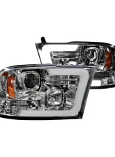 Recon Truck Accessories Projector Headlight Clear Dodge RAM 1500 | 2500 | 3500 09-13                                     - 264270CLC - Image 2