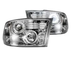 Recon Truck Accessories Projector Headlights Clear Chrome Dodge Ram 1500 09-13