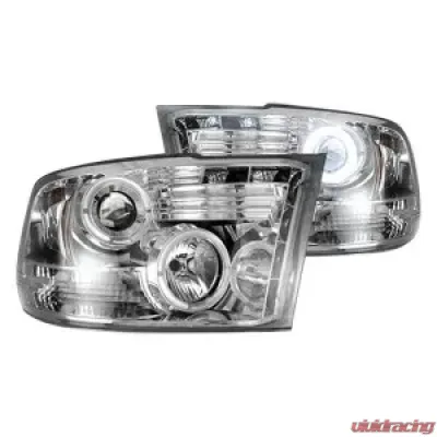 Recon Truck Accessories Projector Headlights Clear Chrome Dodge Ram 1500 09-13 - 264270CLCC