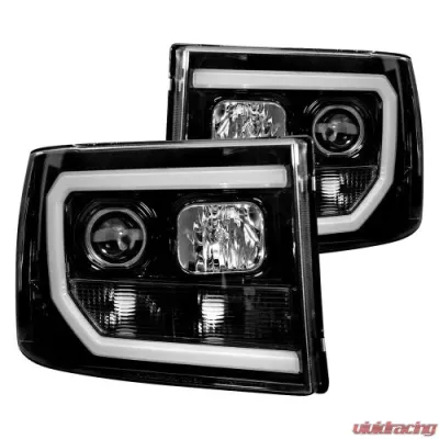 Recon Truck Accessories Projector Headlight Smoked Black GMC Sierra 07-13 - 264271BKC