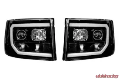 Recon Truck Accessories Projector Headlight Smoked Black GMC Sierra 07-13 - 264271BKC