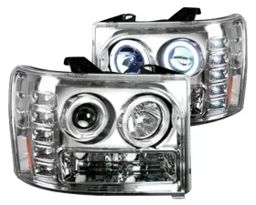 Recon Truck Accessories Projector Headlights Clear Chrome GMC Sierra 07-13