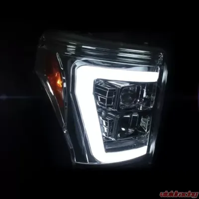 Recon Truck Accessories Projector Headlight Smoked Black Ford Superduty F250 | F350 | F450 | F550 11-16 - 264272BKC