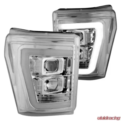 Recon Truck Accessories Projector Headlight Clear Ford Superduty F250 | F350 | F450 | F550 11-16 - 264272CLC