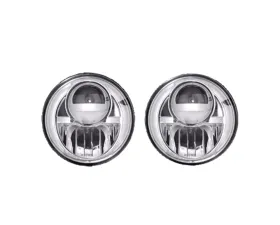 Recon Truck Accessories Projector Headlight Clear Chrome Jeep JK Wrangler 07-17