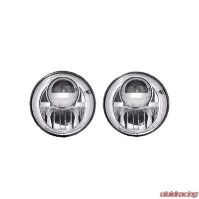 Recon Truck Accessories Projector Headlight Clear Chrome Jeep JK Wrangler 07-17 - 264274CL