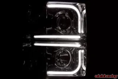 Recon Truck Accessories Projector Headlights Smoked Black Chevrolet Silverado 1500 14-17 - 264275BKC