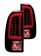 Recon Truck Accessories Straight Side OLED Tail Lights Dark Red Smoked Lens Ford F250 | F350 | F450 99-07                                     - 264292RBK - Image 2