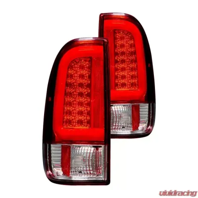 Recon Truck Accessories Straight Side OLED Tail Lights Red Lens Ford F250 | F350 | F450 99-07 - 264292RD