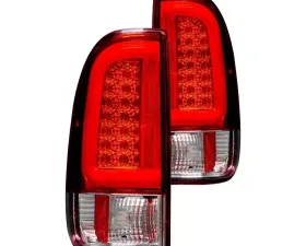 Recon Truck Accessories OLED Tail Lights Red Lens Ford F250 | F350 | F450 08-16