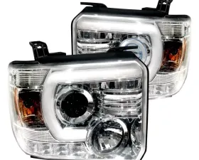 Recon Truck Accessories Projector Headlights Clear Chrome GMC Sierra 14-18