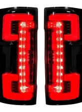 Recon Truck Accessories OLED Taillights Smoked Lense Ford Superduty F250 | 350 | 450 | 550 2017-2019                                     - 264299LEDBK - Image 3