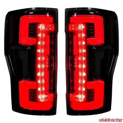 Recon Truck Accessories OLED Taillights Smoked Lense Ford Superduty F250 | 350 | 450 | 550 2017-2019 - 264299LEDBK