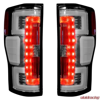 Recon Truck Accessories OLED Taillights Clear Lense Ford Superduty F250 | 350 | 450 | 550 2017-2021 - 264299LEDCL