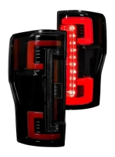Recon Truck Accessories OLED Taillights Smoked Red Lense Ford Superduty F250 | 350 | 450 | 550 2017-2021                                     - 264299LEDRBK - Image 3