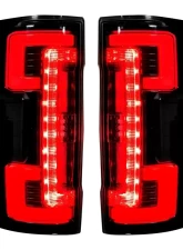 Recon Truck Accessories OLED Taillights Smoked Red Lense Ford Superduty F250 | 350 | 450 | 550 2017-2021                                     - 264299LEDRBK - Image 3