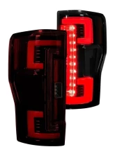 Recon Truck Accessories OLED Taillights Red Lense Ford Superduty F250 | 350 | 450 | 550 2017-2021                                     - 264299RD - Image 3
