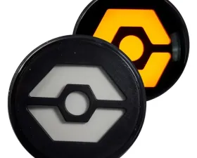 Recon Truck Accessories Round Front Turn Signal Lenses w/Amber Hexagon Shaped OLED Clear Lens Jeep JK Wrangler 07-17