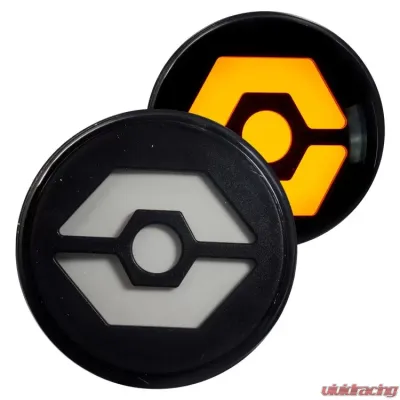 Recon Truck Accessories Round Front Turn Signal Lenses w/Amber Hexagon Shaped OLED Clear Lens Jeep JK Wrangler 07-17 - 264334CL