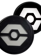 Recon Truck Accessories Round Front Turn Signal Lenses w/White Hexagon Shaped OLED Smoked Lens Jeep JK Wrangler 07-17                                     - 264334WHBK - Image 2