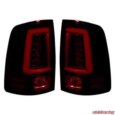 Recon Truck Accessories OLED Tail Lights Red Smoked Lens Dodge Ram 1500 13-17 - 264336RBK
