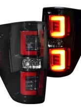 Recon Truck Accessories OLED Taillights Smoked Lense Ford F150 09-14                                     - 264368BK - Image 2