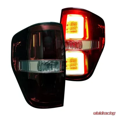 Recon Truck Accessories OLED Taillights Smoked Red Lense Ford F150 09-14 - 264368RBK