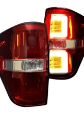 Recon Truck Accessories OLED Taillights Red Lense Ford F150 09-14                                     - 264368RD - Image 2