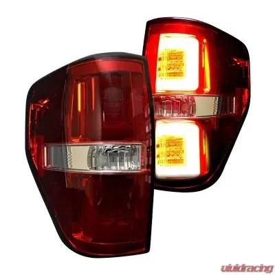 Recon Truck Accessories OLED Taillights Red Lense Ford F150 09-14 - 264368RD