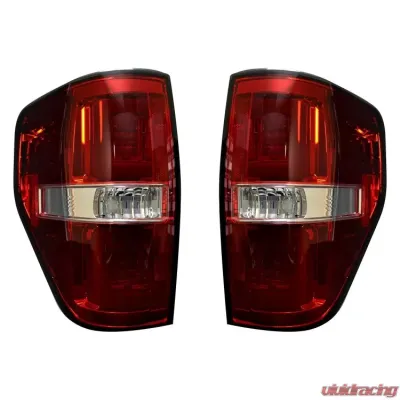 Recon Truck Accessories OLED Taillights Red Lense Ford F150 09-14 - 264368RD