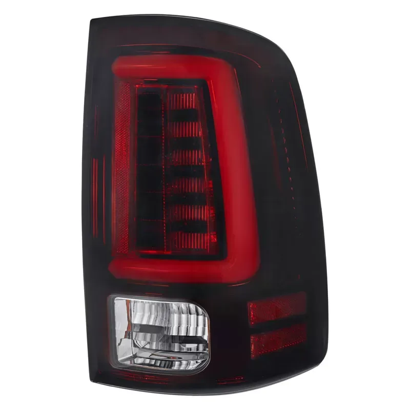 Recon Truck Accessories OLED Taillights Smoked Red Lense Dodge RAM 1500 | 2500 | 3500 10-14 - 264369RBK