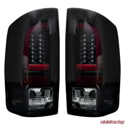 Recon Truck Accessories OLED Taillights Smoked Lense Dodge RAM 1500 | 2500 | 3500 03-06 - 264371BK
