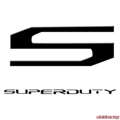 Recon Truck Accessories Superduty Raised Logo Acrylic Emblem Insert Black - 264381BK