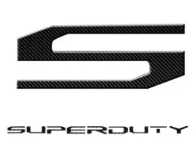 Recon Truck Accessories Superduty Raised Logo Acrylic Emblem Insert Carbon Fiber
