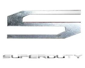 Recon Truck Accessories Superduty Raised Logo Acrylic Emblem Insert Chrome