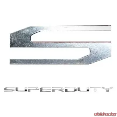 Recon Truck Accessories Superduty Raised Logo Acrylic Emblem Insert Chrome - 264381CH