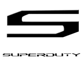 Recon Truck Accessories Superduty Raised Logo Acrylic Emblem Insert Black And Chrome