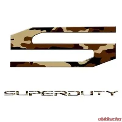 Recon Truck Accessories Superduty Raised Logo Acrylic Emblem Insert Dessert Camo - 264381DC