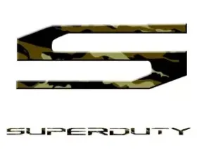 Recon Truck Accessories Superduty Raised Logo Acrylic Emblem Insert Green Camo