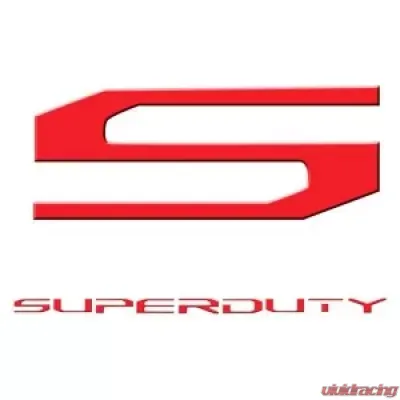 Recon Truck Accessories Superduty Raised Logo Acrylic Emblem Insert Red - 264381RD