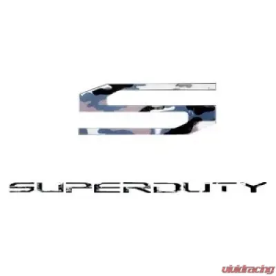 Recon Truck Accessories Superduty Raised Logo Acrylic Emblem Insert White Camo - 264381WC