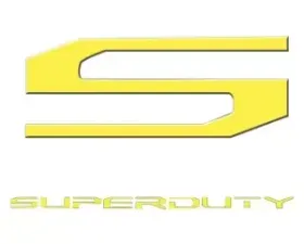 Recon Truck Accessories Superduty Raised Logo Acrylic Emblem Insert Yellow