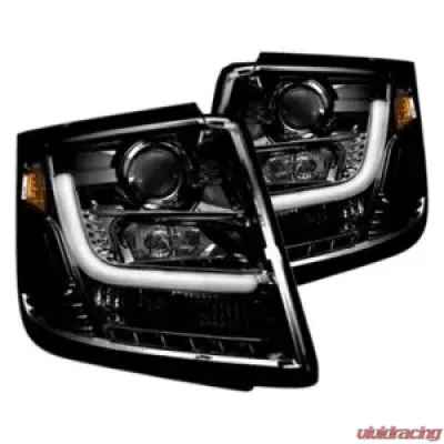 Recon Truck Accessories Projector Headlight Smoked Black Chevrolet Tahoe 15-20 - 264400BKC