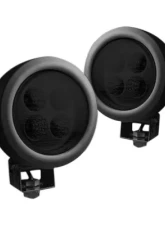 Recon Truck Accessories 1800 Lumen LED Driving Light Kit                                     - 264501BK - Image 2