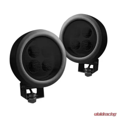 Recon Truck Accessories 1800 Lumen LED Driving Light Kit - 264501BK