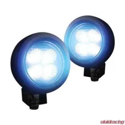 Recon Truck Accessories 1800 Lumen LED Driving Light Kit - 264501BK