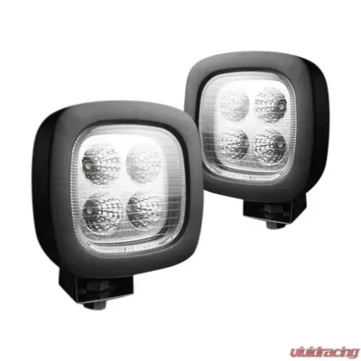 Recon Truck Accessories 1800 Lumen LED Driving Light Kit Clear - 264502CL