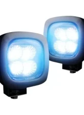 Recon Truck Accessories 1800 Lumen LED Driving Light Kit Clear                                     - 264502CL - Image 2