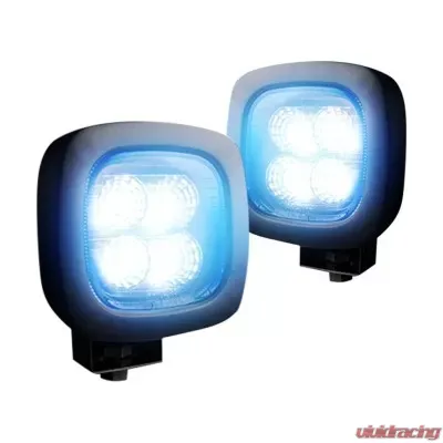 Recon Truck Accessories 1800 Lumen LED Driving Light Kit Clear - 264502CL