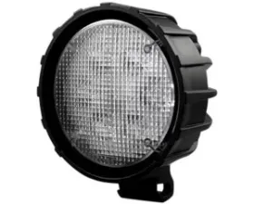Recon Truck Accessories Driving Utility Light Chrome Internal Housing  Clear Lens w/Black Reinforced Housing